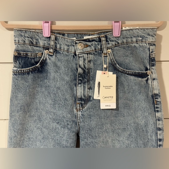 Mango High Rise Blue Jeans - Picture 3 of 8